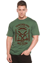 Butchery House Men's Bamboo Viscose/Organic Cotton Short Sleeve Graphic T-Shirt Spun Bamboo