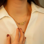Butterfly Full Diamond Customized Name Necklace nowadaysfashion