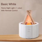 Simulated Flame Aroma Diffuser with Humidifier and Cool Mist Blade & Thread