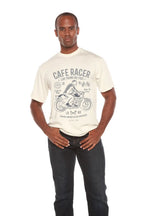 Cafe Racer Men's Bamboo Viscose/Organic Cotton Short Sleeve Graphic T-Shirt Spun Bamboo