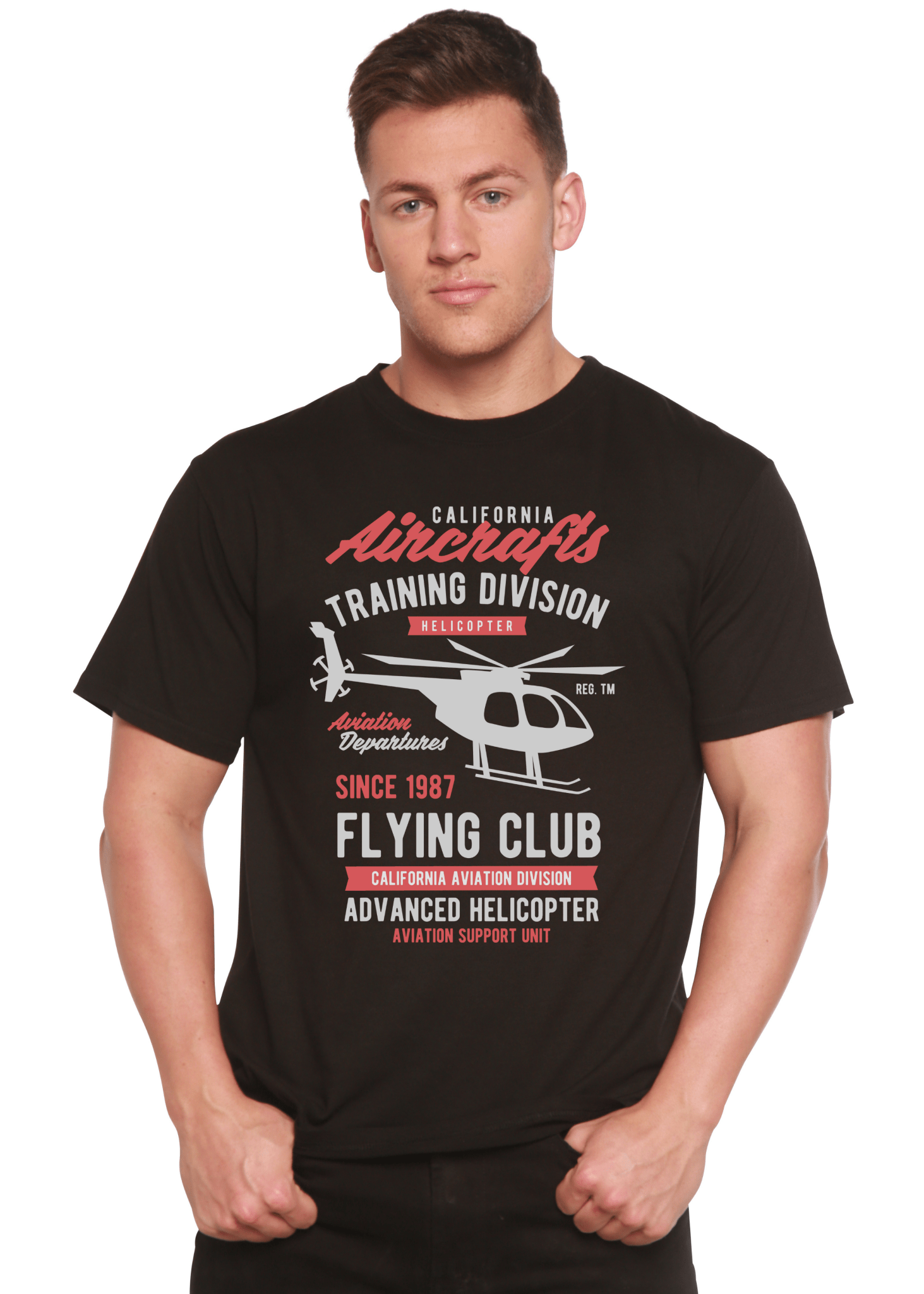 California Aircraft Men's Bamboo Viscose/Organic Cotton Short Sleeve Graphic T-Shirt - Blade & Thread