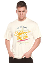 California Beach Men's Bamboo Viscose/Organic Cotton Short Sleeve Graphic T-Shirt Spun Bamboo
