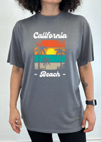 California Beach Unisex Bamboo Viscose/Organic Cotton Short Sleeve Graphic T-Shirt Spun Bamboo