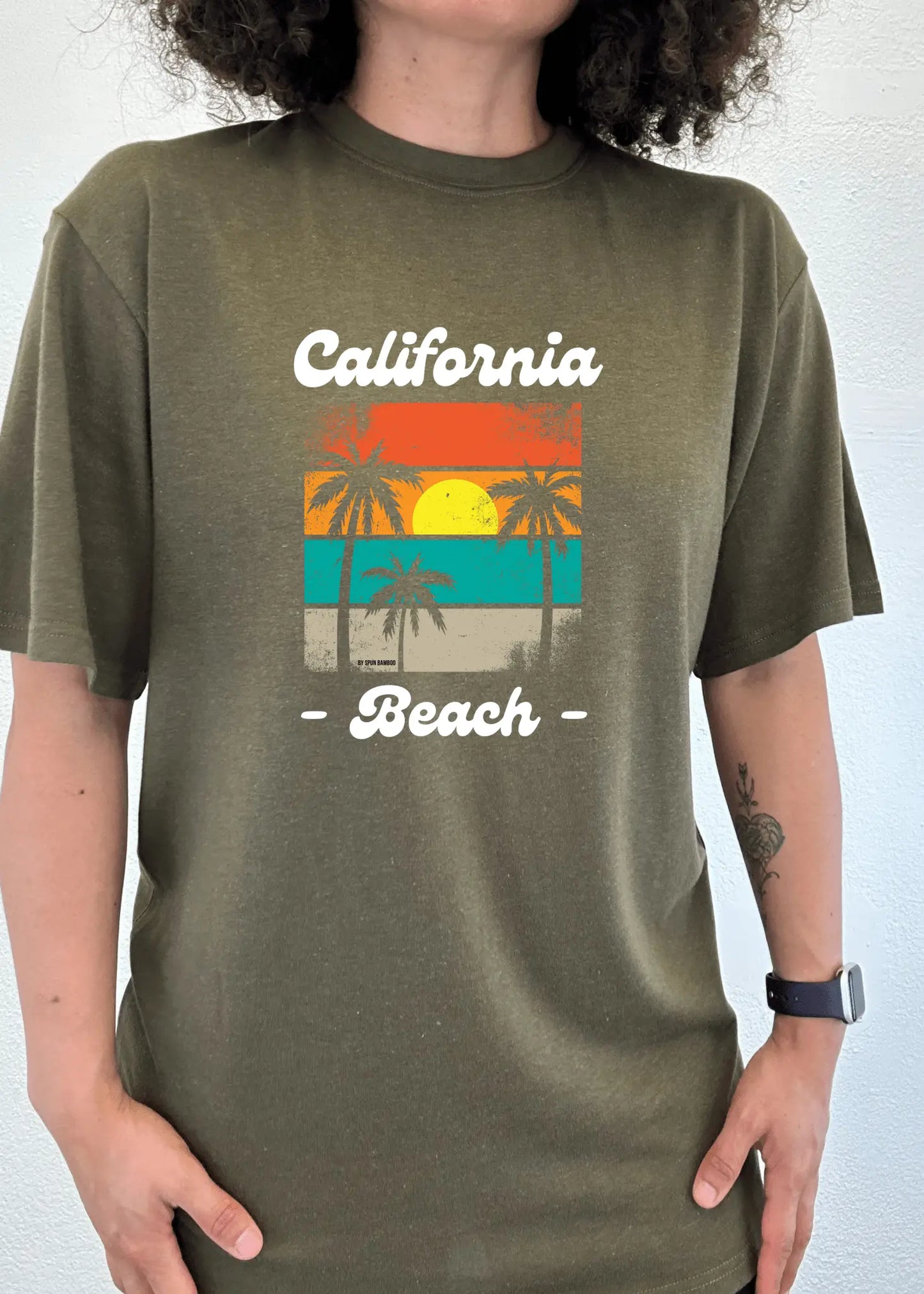 California Beach Unisex Bamboo Viscose/Organic Cotton Short Sleeve Graphic T-Shirt - Blade & Thread