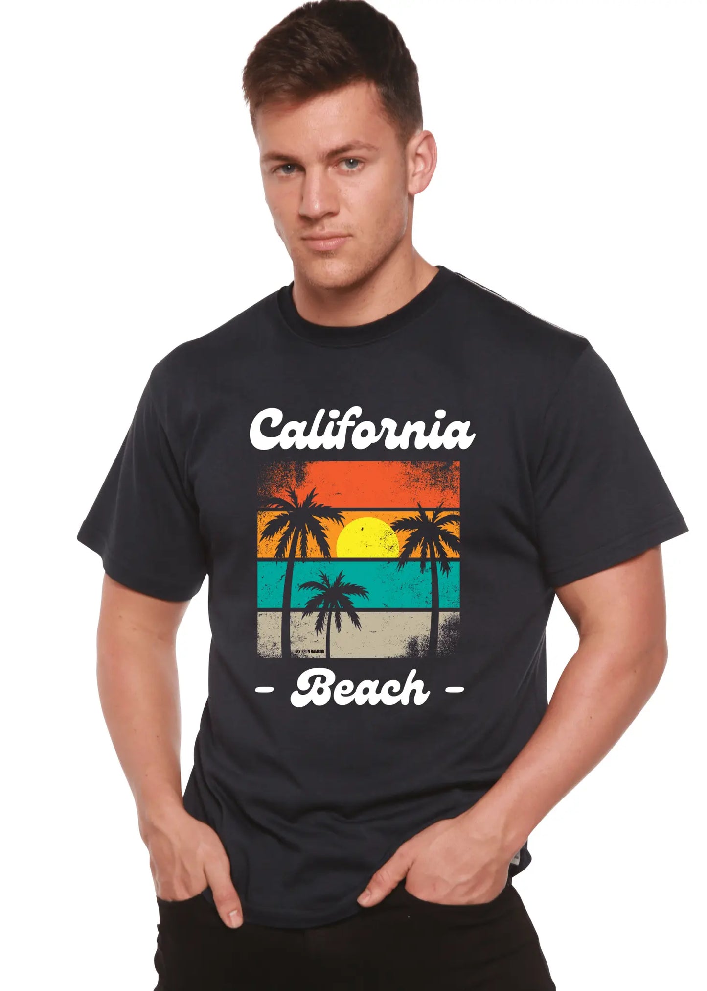California Beach Unisex Bamboo Viscose/Organic Cotton Short Sleeve Graphic T-Shirt - Blade & Thread