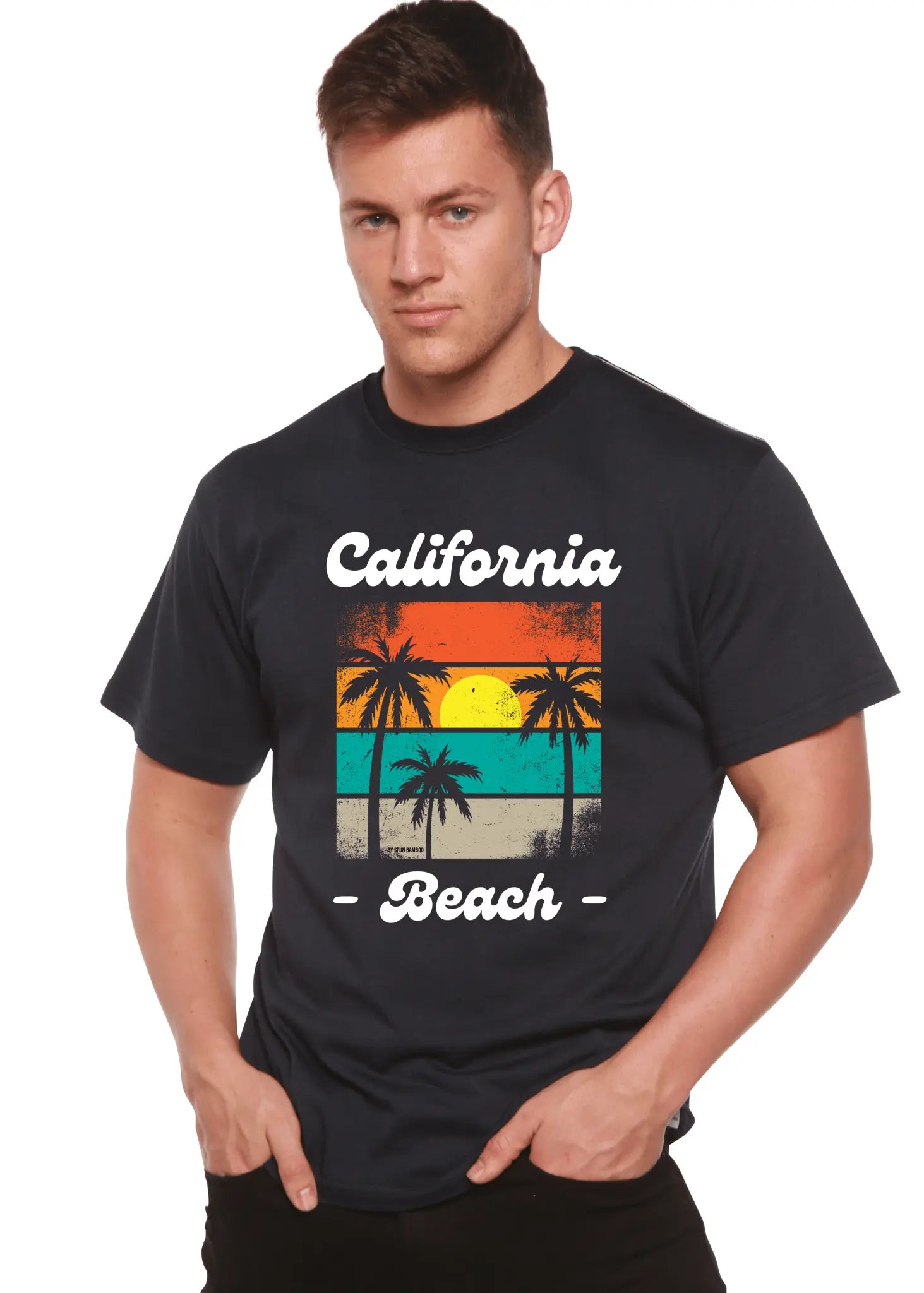 California Beach Unisex Bamboo Viscose/Organic Cotton Short Sleeve Graphic T-Shirt - Blade & Thread