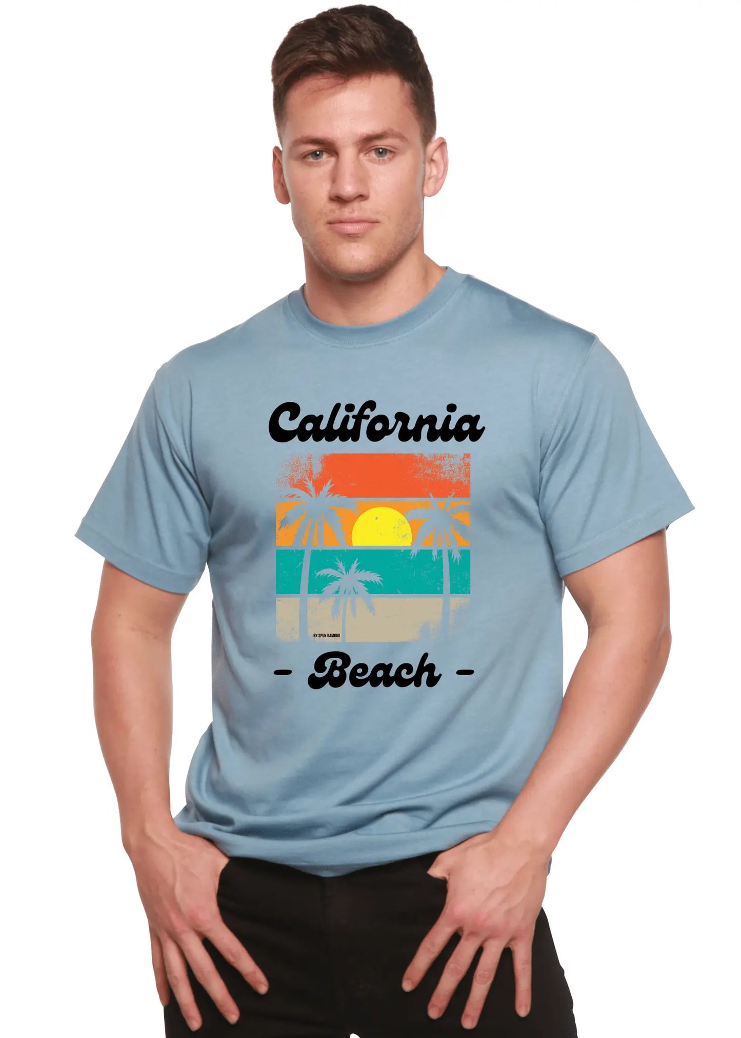 California Beach Unisex Bamboo Viscose/Organic Cotton Short Sleeve Graphic T-Shirt - Blade & Thread