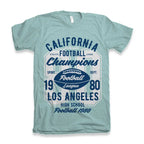 California Football Men's Bamboo Viscose/Organic Cotton Short Sleeve Graphic T-Shirt Spun Bamboo
