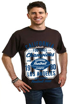 California Football Men's Bamboo Viscose/Organic Cotton Short Sleeve Graphic T-Shirt Spun Bamboo