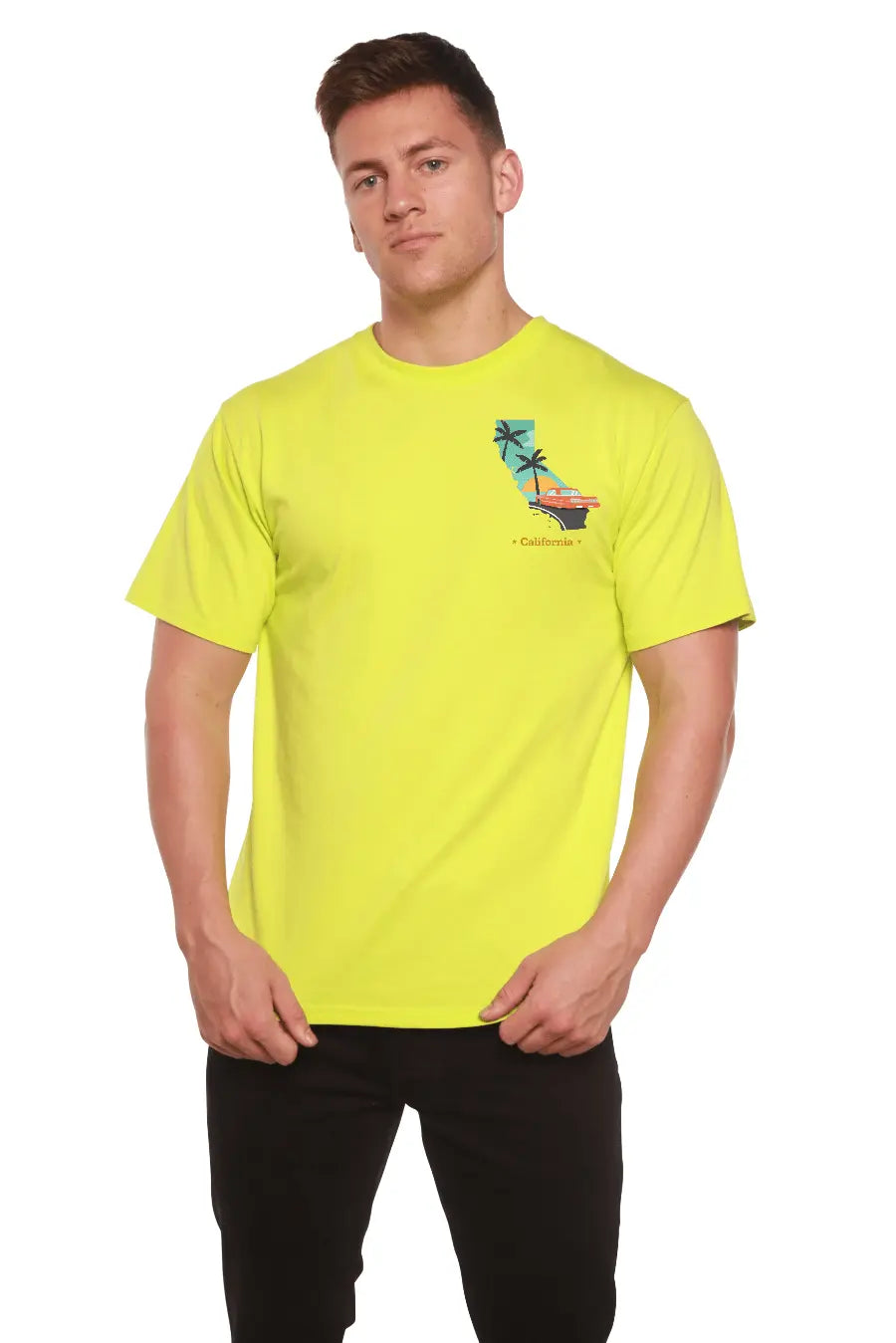 California Men's Bamboo Short Sleeve Graphic T-Shirt - Blade & Thread
