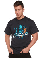 California Summer Adventures Men's Bamboo Viscose/Organic Cotton Short Sleeve Graphic T-Shirt Spun Bamboo