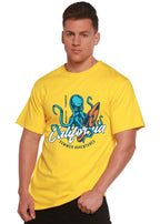California Summer Adventures Men's Bamboo Viscose/Organic Cotton Short Sleeve Graphic T-Shirt Spun Bamboo