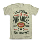 California Summer Surfing Men's Bamboo Viscose/Organic Cotton Short Sleeve Graphic T-Shirt Spun Bamboo
