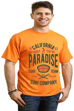 California Summer Surfing Men's Bamboo Viscose/Organic Cotton Short Sleeve Graphic T-Shirt Spun Bamboo