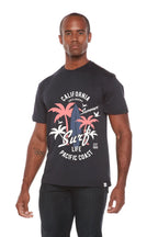 California Surf Men's Bamboo Viscose/Organic Cotton Short Sleeve Graphic T-Shirt Spun Bamboo