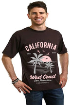 California West Coast Men's Bamboo Viscose/Organic Cotton Short Sleeve Graphic T-Shirt Spun Bamboo