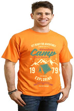 Camp Adventure Men's Bamboo Viscose/Organic Cotton Short Sleeve Graphic T-Shirt Spun Bamboo
