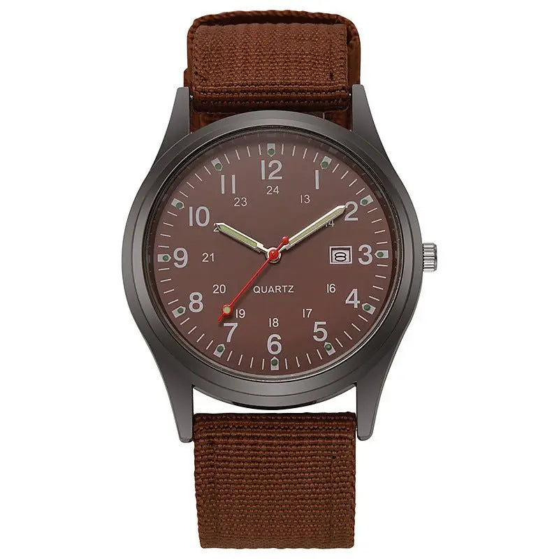 Canvas men's casual fashion gift watch, quartz watch - Blade & Thread