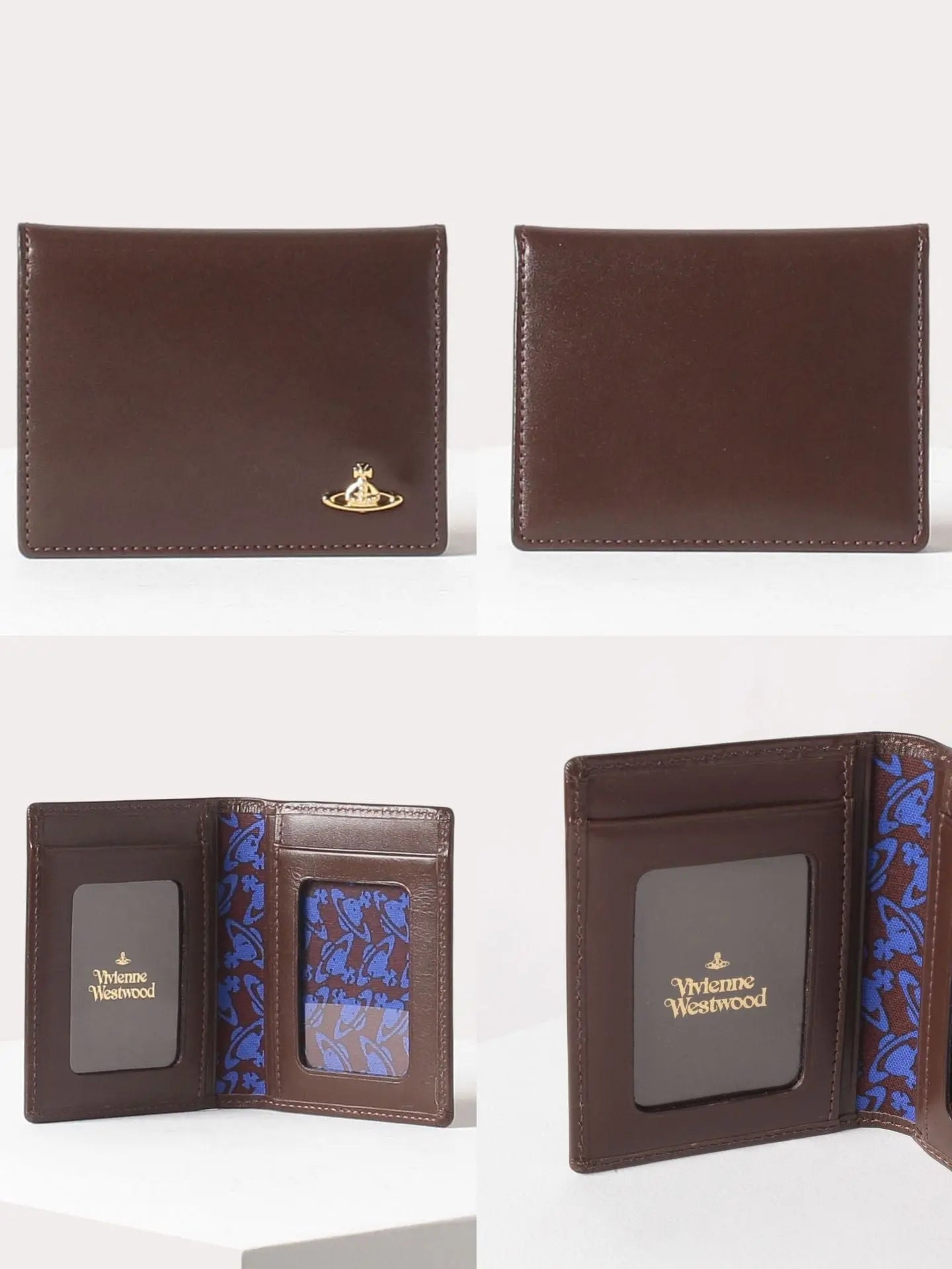 Card holder ID holder genuine leather long solid color nowadaysfashion