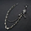 Carved leather dice vintage double-layer trouser chain waist chain nowadaysfashion