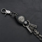Carved leather dice vintage double-layer trouser chain waist chain nowadaysfashion