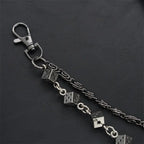 Carved leather dice vintage double-layer trouser chain waist chain nowadaysfashion