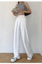 Casual Baggy Trousers Women Summer High-Waist Pants Loose Straight Mopping Pants nowadaysfashion