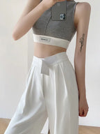Casual Baggy Trousers Women Summer High-Waist Pants Loose Straight Mopping Pants nowadaysfashion