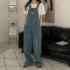 Casual Denim Jumpsuits Women Loose Overalls Baggy Wide Leg Rompers nowadaysfashion