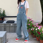 Casual Denim Jumpsuits Women Loose Overalls Baggy Wide Leg Rompers nowadaysfashion