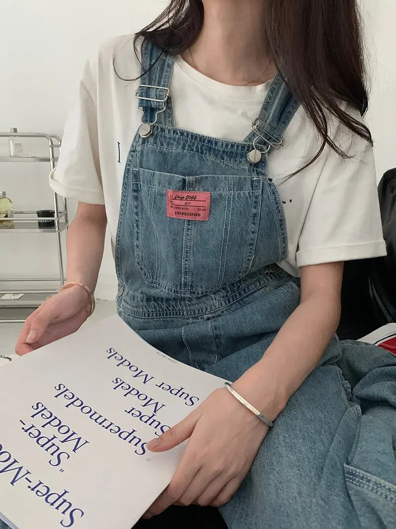 Casual Denim Jumpsuits Women Loose Overalls Baggy Wide Leg Rompers nowadaysfashion