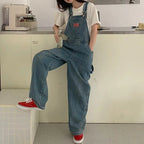 Casual Denim Jumpsuits Women Loose Overalls Baggy Wide Leg Rompers nowadaysfashion