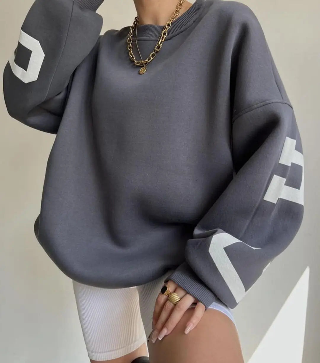 Casual Letters Print Sweatshirt Women Long Sleeve Loose Hoodies Y2k Streetwear nowadaysfashion