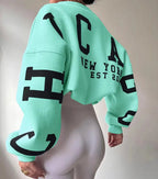 Casual Letters Print Sweatshirt Women Long Sleeve Loose Hoodies Y2k Streetwear nowadaysfashion