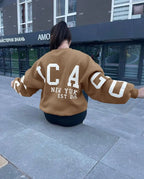 Casual Letters Print Sweatshirt Women Long Sleeve Loose Hoodies Y2k Streetwear nowadaysfashion