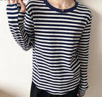 Casual O-neck Women Striped T-shirts  Spring Summer Short Sleeve Loose Female Tops nowadaysfashion