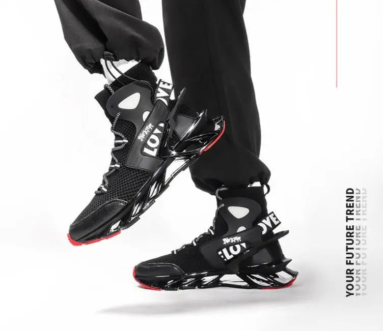 casual solid color Shoes platform Shoes fashion sports shoes - Blade & Thread