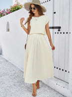Casual solid color vest dress nowadaysfashion