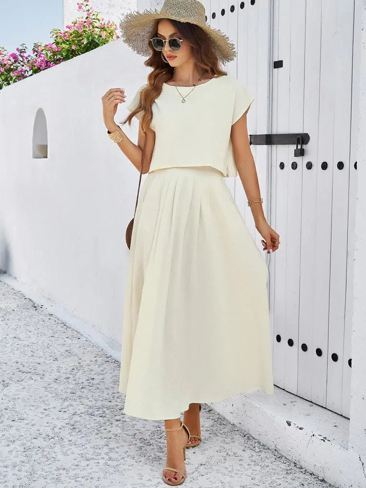 Casual solid color vest dress - Blade & Thread