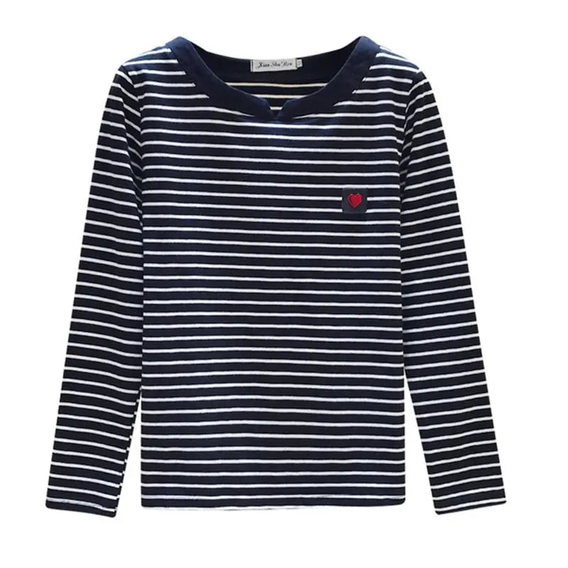 Casual Women T-Shirt Long Sleeve Style Slim Basic Cotton Tshirt Top Womens Clothing - Blade & Thread