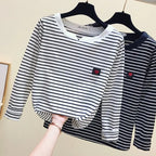 Casual Women T-Shirt Long Sleeve Style Slim Basic Cotton Tshirt Top Womens Clothing nowadaysfashion