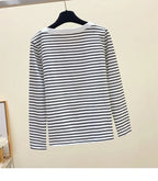 Casual Women T-Shirt Long Sleeve Style Slim Basic Cotton Tshirt Top Womens Clothing nowadaysfashion