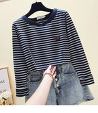 Casual Women T-Shirt Long Sleeve Style Slim Basic Cotton Tshirt Top Womens Clothing nowadaysfashion