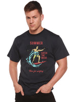 Catch The Wave Men's Bamboo Viscose/Organic Cotton Short Sleeve Graphic T-Shirt Spun Bamboo