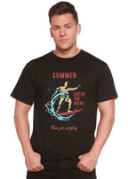 Catch The Wave Men's Bamboo Viscose/Organic Cotton Short Sleeve Graphic T-Shirt Spun Bamboo