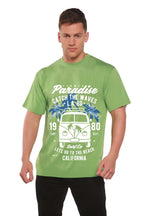 Catch The Waves Men's Bamboo Viscose/Organic Cotton Short Sleeve Graphic T-Shirt Spun Bamboo