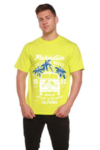 Catch The Waves Men's Bamboo Viscose/Organic Cotton Short Sleeve Graphic T-Shirt Spun Bamboo