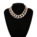 CCB Material Exaggerated Big Choker Necklace Collar for Women Hiphop Chunky Chain Necklace nowadaysfashion