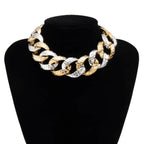CCB Material Exaggerated Big Choker Necklace Collar for Women Hiphop Chunky Chain Necklace nowadaysfashion