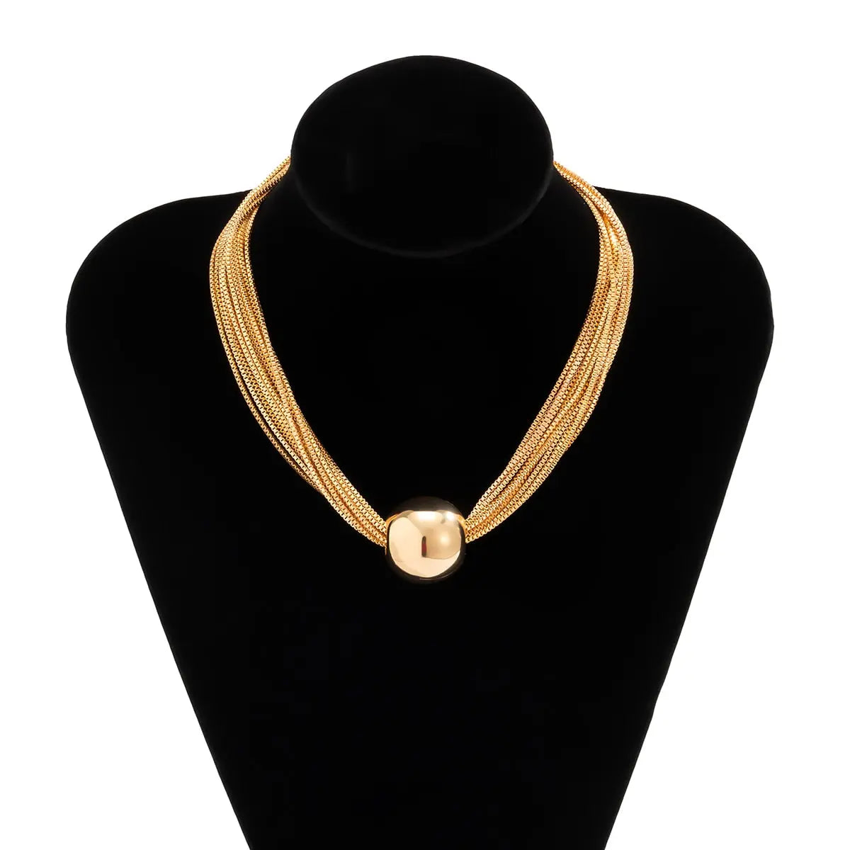 CCB Material Exaggerated Big Choker Necklace Collar for Women Hiphop Chunky Chain Necklace nowadaysfashion